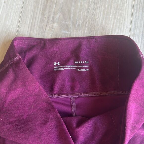 Womens Under Armour Maroon The Rocket Project Compression Leggings Small - Picture 7 of 7